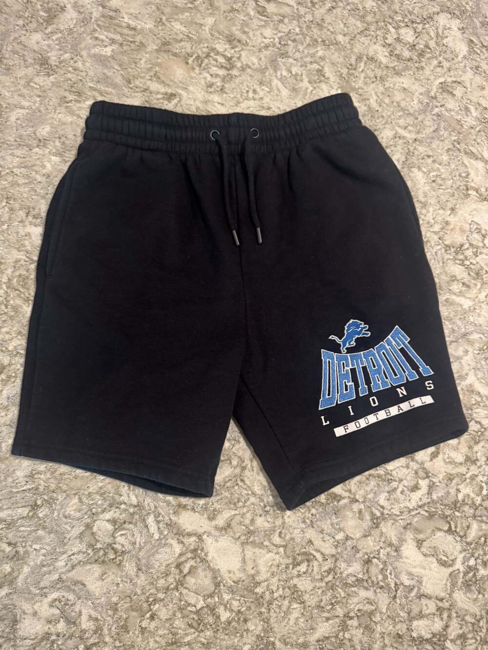 Primark NFL Detroit Lions Black Sweat Shorts Size XS